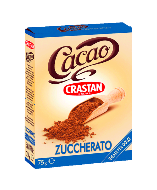 cacao in polvere zuccherato crastan