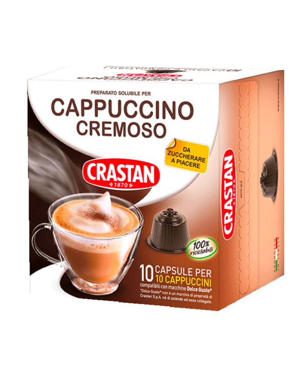 capsule cappuccino cremoso compatibili dolce gusto crastan