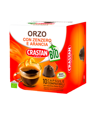 capsule orzo zenzero e arancia bio dolce gusto crastan