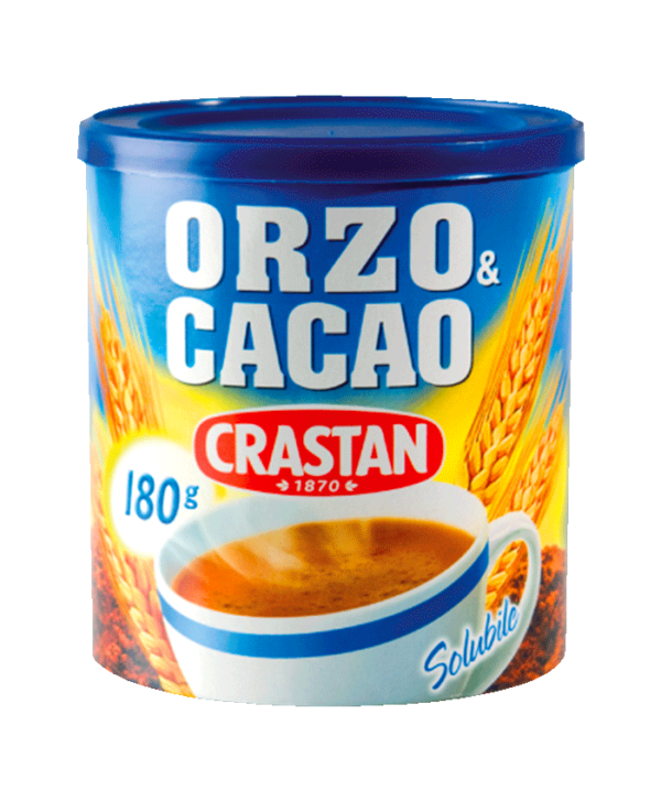 orzo e cacao solubile crastan