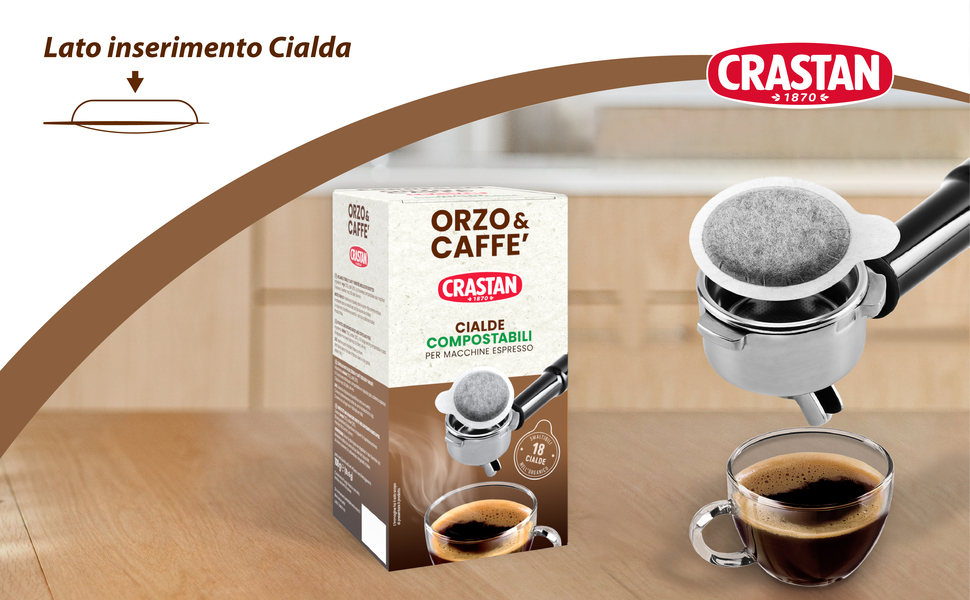 Orzo & Caffè - Cialde ESE Ø 44 mm - CRASTAN
