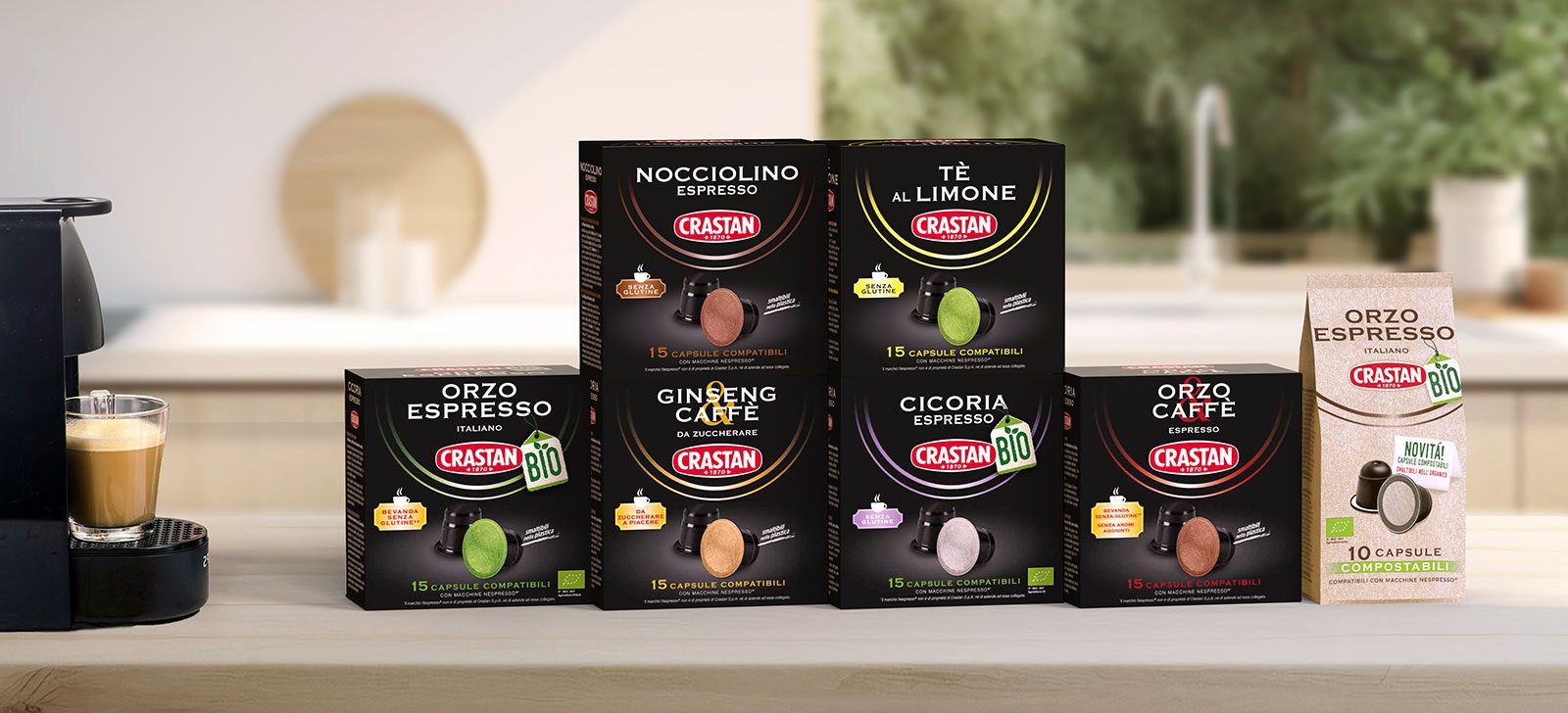 Novità linea Capsule compatibili Nespresso Crastan